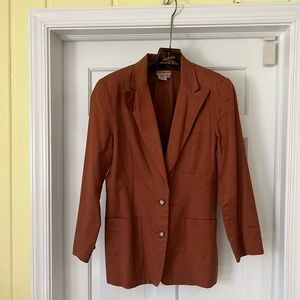 Vintage - CK Sport light brown terra-cotta Cotton / Linen Blend light jacket